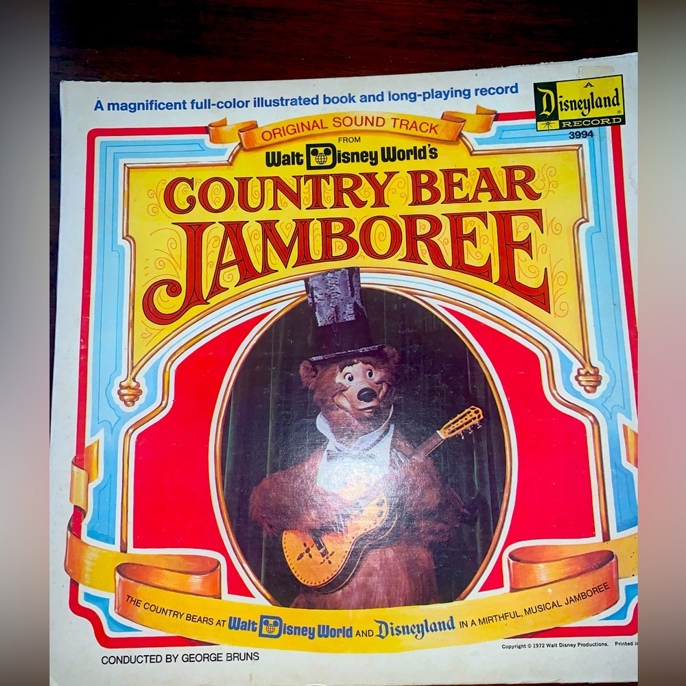 Vinyl record with book